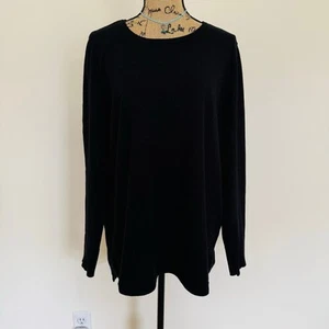 Cyrus Womens Black Crewneck Tunic Loose Top Size XL - Picture 1 of 9