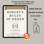 Robert's Rules of Ord#r Newly Revised, 12th edition
