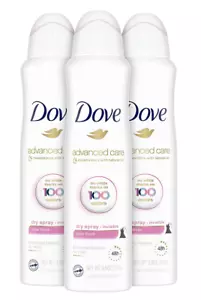 Dove Antiperspirant Deodorant Dry Spray No White Marks Clear Finish 3.8 Oz - 3pk - Picture 1 of 3