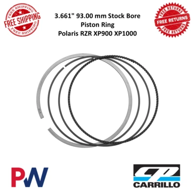 CP-Carrillo 3.661" 93.00 mm Stock Bore Piston Ring For Polaris RZR XP900 XP1000 - Image 1 of 3