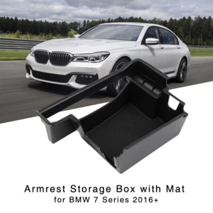 Armrest Storage Box for BMW 7 Series G11 G12 2016+ Central Console Glove Tray - Foto 1 di 11