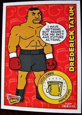 THE SIMPSONS - SIMPSONS MANIA! - Card #16 - "DREDERICK TATUM" - INKWORKS 2001 - Image 1 of 2