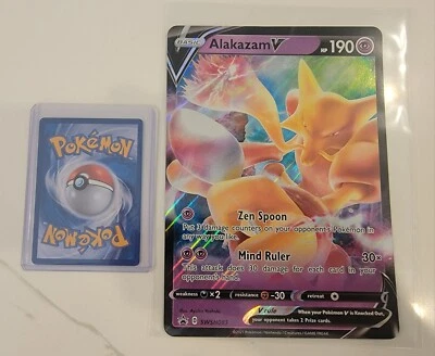 NM! JUMBO Oversized Alakazam V SWSH Black Star Promo SWSH083 Pokemon card NM! - Image 1 of 2