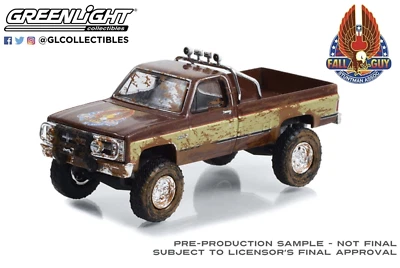 GL44965-F Greenlight 1:64 Scale Fall Guy Stuntman 1982 GMC K-2500
