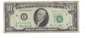 Series 1974 RICHMOND $10 LOT M34 - Picture 1 of 2