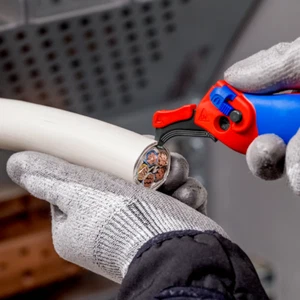 KNIPEX 16 50 145 SB Wire Sheath Stripper Cutter with Guide Shoe Ratchet Function - Picture 1 of 13