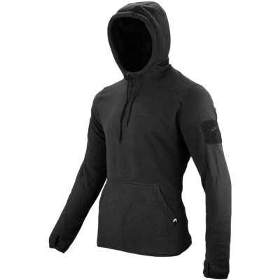 Viper Tactical Mens Hoodie Warm Fleece Jumper Army Security Polar Sweater Black