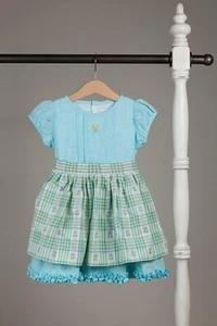 Well Dressed Wolf Marie Apron Dress Blue Size 12 NWT - Picture 1 of 2