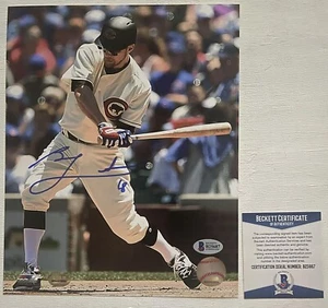 Ben Zobrist Signed Autographed Glossy 8x10 Photo Chicago Cubs : BAS COA - Picture 1 of 3