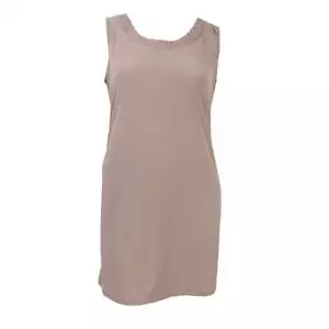 $329 R&M Richards Women'S Beige Glitter Stretch Scoop-Neck Dress Petite Size Pm - Picture 1 of 1