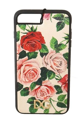 DOLCE & GABBANA Phone Case Black white Flower Print iPhone7-8 Plus RRP $300 - Image 1 of 4