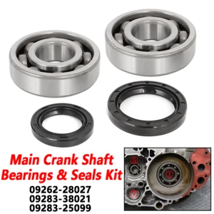 Main Crank Shaft Bearings & Seals Kit For Kawasaki KX250 1987-2001 Suzuki RM250 - Picture 1 of 10