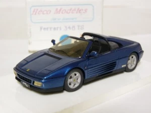 Heco 144 1/43 1989 Ferrari 348 TS Handmade Resin Model Car blue - Picture 1 of 1