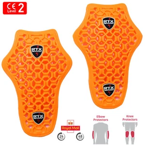 Flat 3D Flexible CE Level 2 Biker Elbow & Knee Protection Armour Inserts Upgrade - Picture 1 of 9