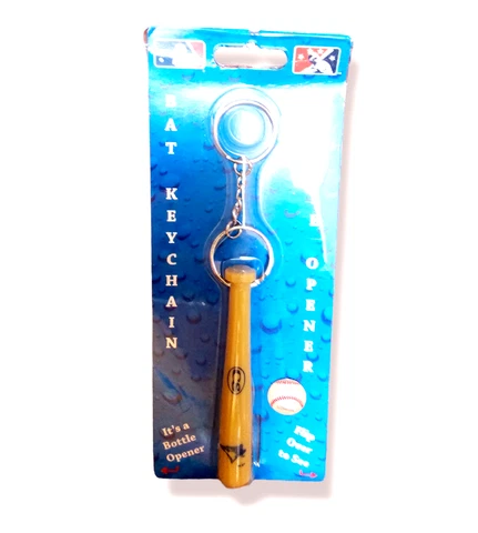 TORONTO BLUE JAYS MINI BASEBALL BAT KEYCHAIN KEY RING WITH BOTTLE OPENER MLB Cover