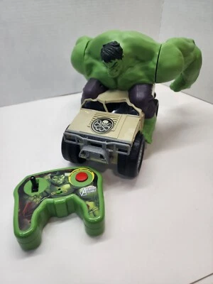 Jakks Marvel Avengers XPV Remote Control Hulk Smash RC Jeep Truck Tested Working - Image 1 of 4