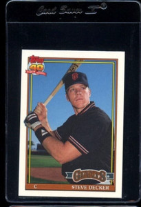 1991 TOPPS TRADED TIFFANY #29T STEVE DECKER ROOKIE RC SAN FRANCISCO GIANTS