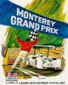 1967 CanAm Monterey Grand Prix - Promotional Advertising Magnet - Picture 1 of 2