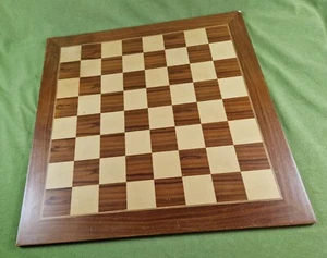 Vintage Large wooden chess board./54cm x 54cm,Sq.-5.5cm x 5.5cm,1cm Thick. - Picture 1 of 12
