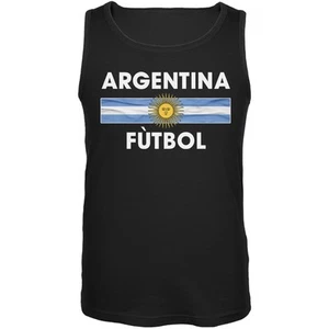 FIFA - Argentina Crest Black Soccer Mens Tank Top - Picture 1 of 1