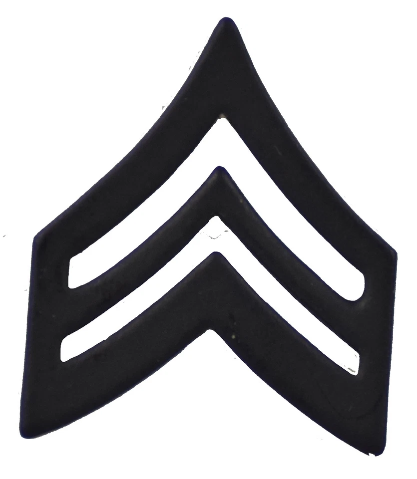 ARMY SGT. STRIPES (Black) HAT PIN - Image 1 of 1