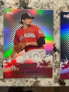 2013 TOPPS MLB SERIES SPRING FEVER INSERT CARD MARLINS NATE EOVALDI #SF24 - Picture 1 of 1
