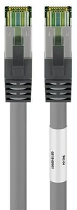 5x kabel krosowy CAT 8.1, S / FTP (PiMF), szary; kabel krosowy CAT 8.1, S / FTP (PiMF), gra - Zdjęcie 1 z 7