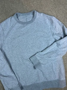 Sudadera Pullover Elástica Lululemon City Sweat Crew Gris Grande Para Hombre - Imagen 1 de 8