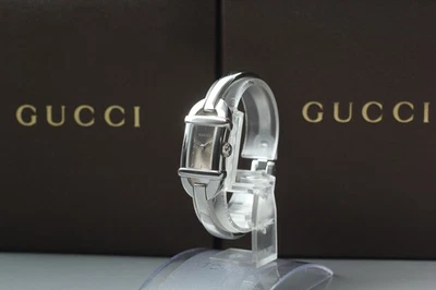 Reloj Mujer Cuarzo Marrón Plata Gucci 6800L Casi COMO NUEVO/Juego Completo con Caja JAPÓN Foto 1 de 4