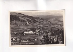 F6532) Ansichtskarte, ST. PAUL im LAVANTTAL - Kärnten  BAHNHOF und Kirche 1949 - Bild 1 von 2