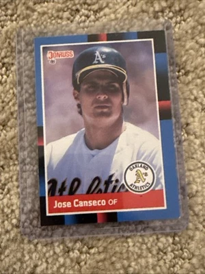 1988 年 Donruss - Jose Canseco #302 奥克兰田径棒球卡 — 第 1/4 张图片