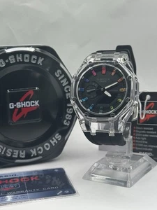 G-Shock Custom Watch | Transparent Case | Rainbow Dial | CasiOak - Picture 1 of 8