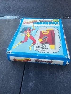 Mujer Araña Térmica 1980 Vintage. Underoos X-Small 2-4. Precintado en caja muy raro Foto 1 de 2