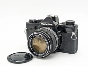 Olympus Om-1 Black Body Lens Set Film Camera - Picture 1 of 10