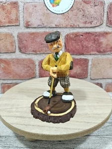 1993 Enesco Don Martin Golfing Statue Figur Figure Male Golfer Resin - Bild 1 von 7