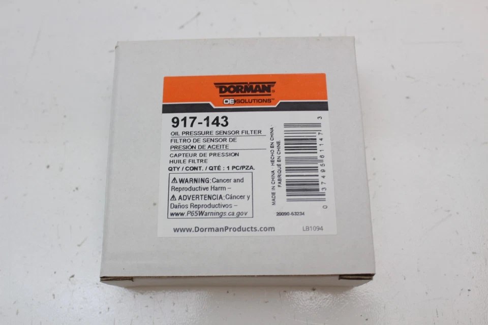 Filtro sensor presión aceite motor Dorman 917-143 Chevy LS Foto 1 de 2