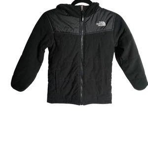 The North Face Polartec Fleece Reversible Youth Boys Hooded Full Zip Jacket S - Picture 1 of 9