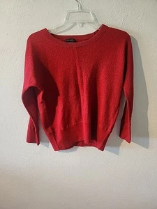 Talbots Merino Wool Sweater Women’s Size M Red Cropped  - Picture 1 of 6