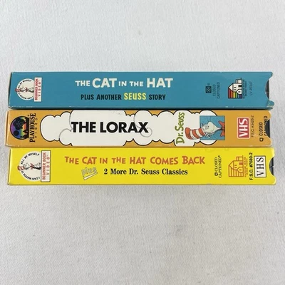 Dr. Seuss - The Cat in the Hat, The Lorax, Comes Back (VHS, 1997, 3-Tape Lot) - Image 1 of 4
