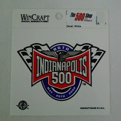 2002 Indianapolis 500 Event Collector Decal Helio Castroneves Team Penske - Image 1 of 4