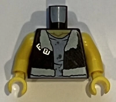 LEGO Monster Fighters FRANK ROCK Minifigure mof015 Dark Brown Jacket Torso - Image 1 of 2