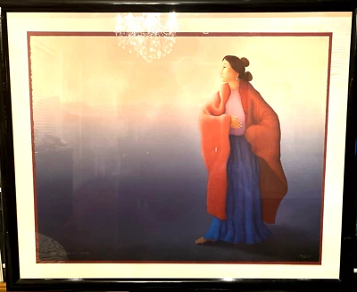 R. C. Gorman (América. 1931-2005), Orig. Litografía grande "Sunrise", firmada/fechada Foto 1 de 4