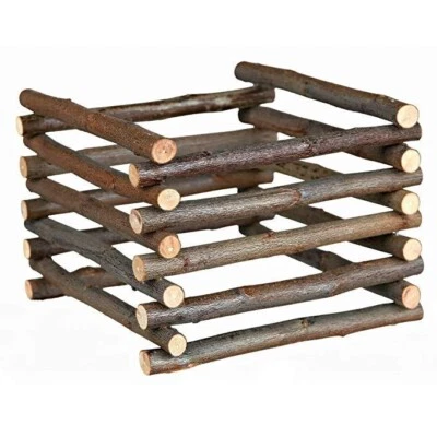 Trixie Natural Living Wooden Small Animal Rabbit Guinea Pig Hay Manger Hayrack