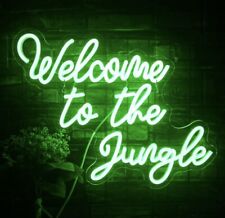 Welcome To The Jungle Neon LED Light Sign Wall Art