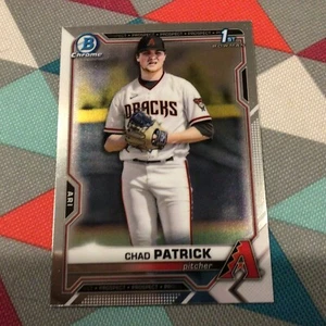Chad Patrick #51 diamondbacks  2021 1st Bowman Chrome Draft - Chrome Base - J - Picture 1 of 1