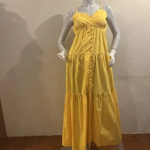 Cato Womens Sleeveless Dress Size XL Chest -22” Sleeveless Yellow NWT - Picture 1 of 11