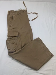 Pantalones cargo Aeropostale vintage para hombre 36x32 patinador playa grunge bronceado caza - Imagen 1 de 24
