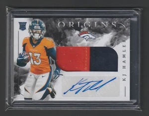 KJ Hamler 2020 Panini Origins #120 Rookie Autograph Jersey Card - Picture 1 of 2