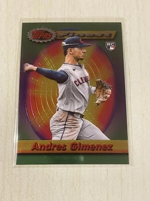 2021 Topps Finest Flashbacks #85 ANDRES GIMENEZ RC - Image 1 of 2