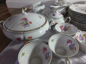 Vintage Unique Winterling Bavaria China Dinner Dishes Set Germany 80 pcs - Picture 1 of 22